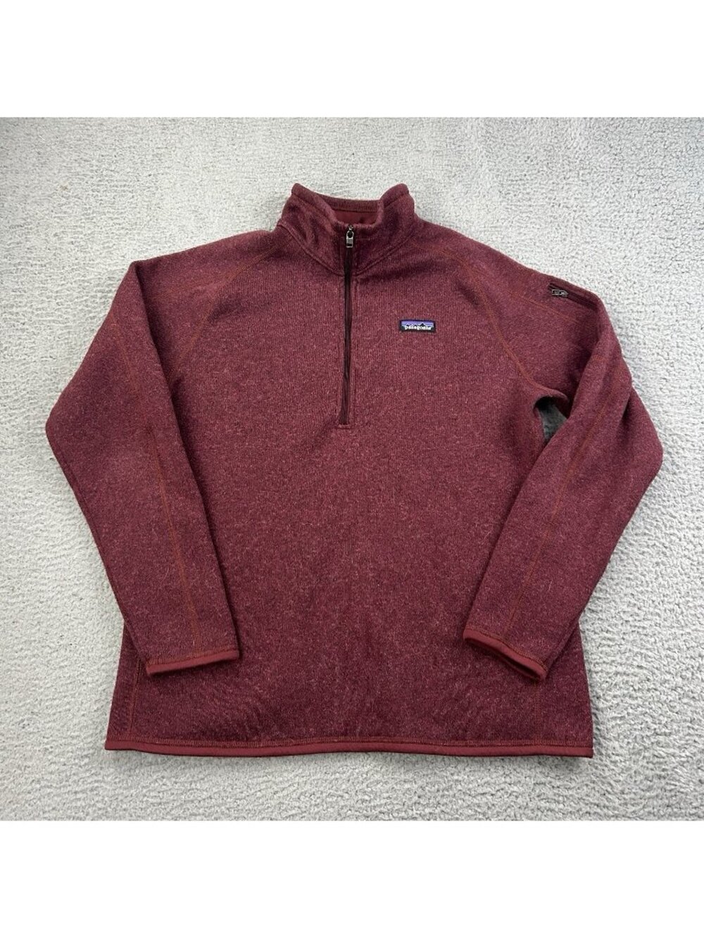 Patagonia Better Sweater Quarter Zip Women’s Pullover Red Size XL